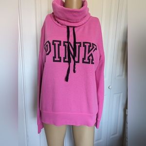 Victoria's Secret Pink Drawstring Pink Sweatshirt Women XS.